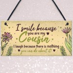 Birthday Gifts For Cousins Hanging Family Plaque Funny Thank You