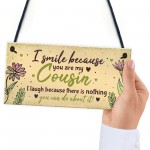 Birthday Gifts For Cousins Hanging Family Plaque Funny Thank You