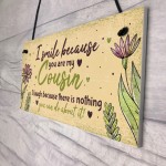 Birthday Gifts For Cousins Hanging Family Plaque Funny Thank You