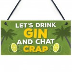 Novelty Gin Wall Sign Funny Bar Pub Man Cave Kitchen Plaque Gift