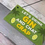 Novelty Gin Wall Sign Funny Bar Pub Man Cave Kitchen Plaque Gift