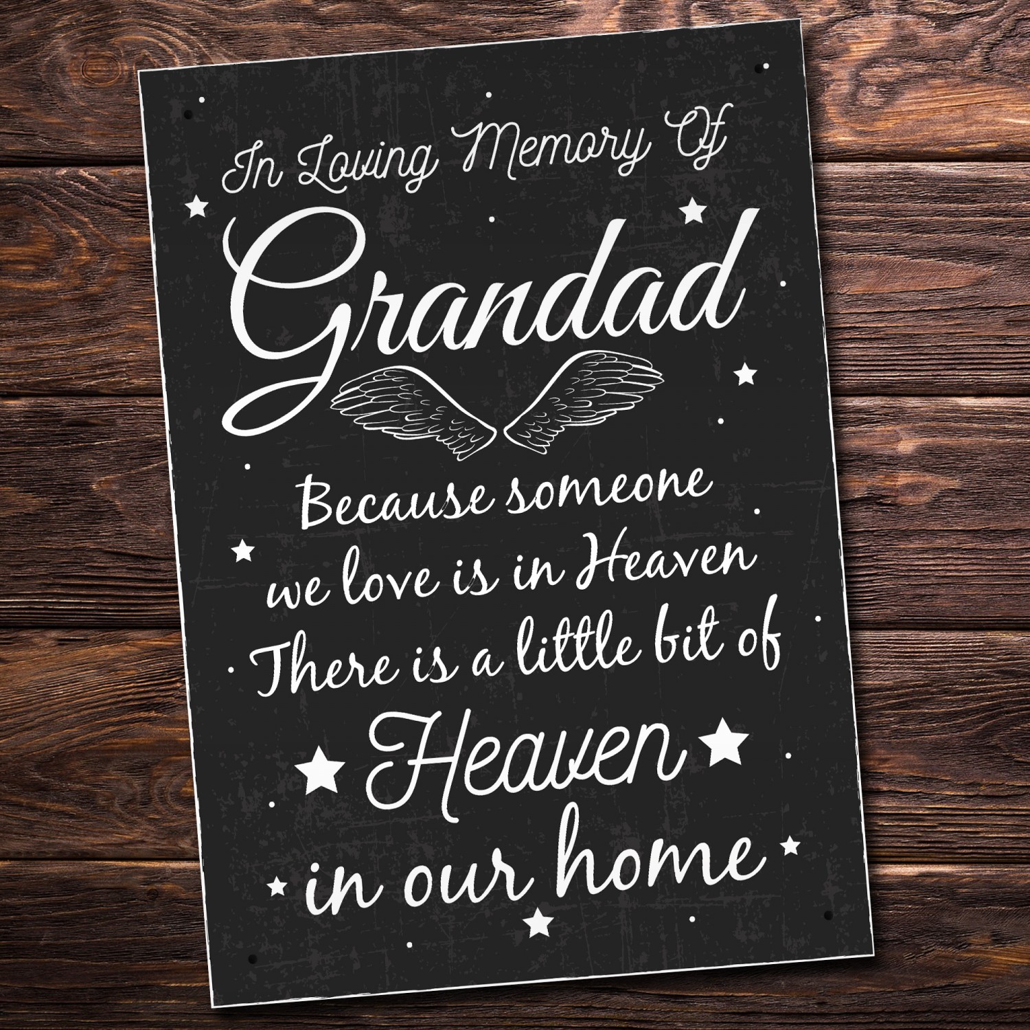 Special Grandad Memorial Grave Gift Hanging Wall Plaque Memorial