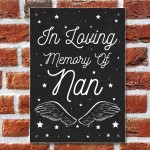 Christmas In Memory Of NAN Nanny Angel Grave Memorial Plaque