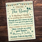 Baby Shower Gift Thank You Baby Bump Table Plaque Decoration