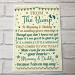 Baby Shower Gift Thank You Baby Bump Table Plaque Decoration