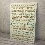 Baby Shower Thank You For Coming Table Wall Plaque Decoration