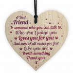 Thank You Gift For Best FRIEND Heart Christmas Friendship Gift 