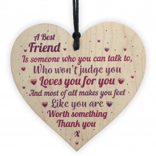 Thank You Gift For Best FRIEND Heart Christmas Friendship Gift 