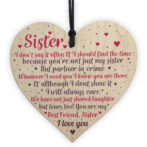 Thank You Best FRIEND Sister Gifts Heart Christmas Friendship 