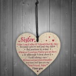 Thank You Best FRIEND Sister Gifts Heart Christmas Friendship 