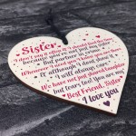 Thank You Best FRIEND Sister Gifts Heart Christmas Friendship 