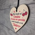 Funny Best COUSIN Sister Gift Heart Christmas Friendship Gift