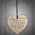 Daddy's Litlle Girl Heart FATHERS DAY Christmas Birthday Gifts 