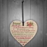 Thank You Best Friend Heart Wooden Plaque Friend Birthday Gifts