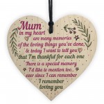 Mum Gifts From Daughter Son Wood Heart Plaque Birthday Christmas