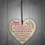 Mum Gifts From Daughter Son Wood Heart Plaque Birthday Christmas