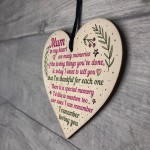 Mum Gifts From Daughter Son Wood Heart Plaque Birthday Christmas