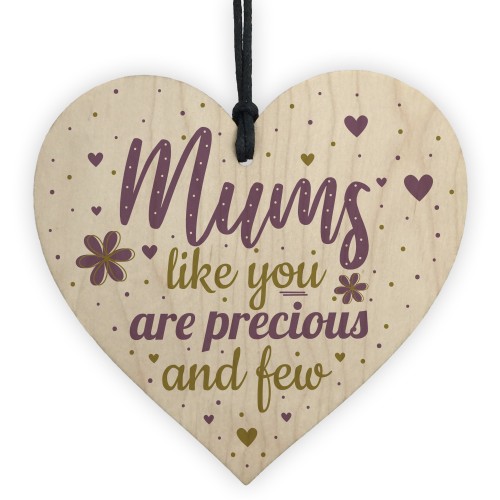 Mum Gift Wood Heart For Her Mummy Auntie Daughter Birthday