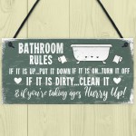 Nautical Bathroom Sign Funny Quirky Toilet Loo Door Wall Plaque