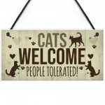 Cat Signs For Home Funny Cat House Sign Gate Door Plaque Gifts