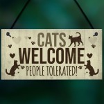 Cat Signs For Home Funny Cat House Sign Gate Door Plaque Gifts