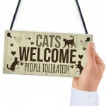 Cat Signs For Home Funny Cat House Sign Gate Door Plaque Gifts