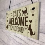 Cat Signs For Home Funny Cat House Sign Gate Door Plaque Gifts