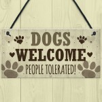Funny Dog Sign For Home Pet Gifts For Dog Lovers Hanging Sign