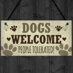 Funny Dog Sign For Home Pet Gifts For Dog Lovers Hanging Sign