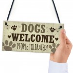 Funny Dog Sign For Home Pet Gifts For Dog Lovers Hanging Sign