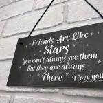 Best Friends Are Like Stars Friendship Sign Hanging Plaque Gift 