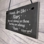 Best Friends Are Like Stars Friendship Sign Hanging Plaque Gift 