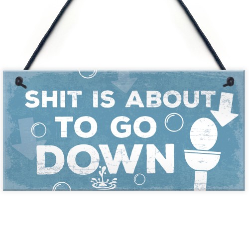 Funny Nautical Bathroom Toilet Loo Wall Plaque Humourous Gift