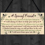Motivational Inspirational Plaque Friendship FRIEND Thank You