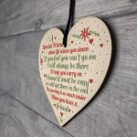 Friendship FRIEND Gift Wooden Heart Birthday Christmas Thank You