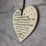 Gifts For Brother Wooden Heart Thank You Birthday Christmas Gift