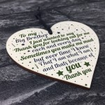 Gifts For Brother Wooden Heart Thank You Birthday Christmas Gift