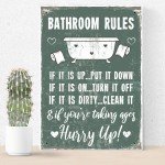 Chic Nautical Bathroom Sign Funny Quirky Toilet Loo Door Plaque