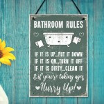 Chic Nautical Bathroom Sign Funny Quirky Toilet Loo Door Plaque