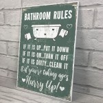 Chic Nautical Bathroom Sign Funny Quirky Toilet Loo Door Plaque