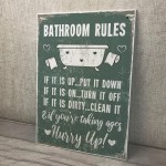 Chic Nautical Bathroom Sign Funny Quirky Toilet Loo Door Plaque