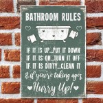 Chic Nautical Bathroom Sign Funny Quirky Toilet Loo Door Plaque