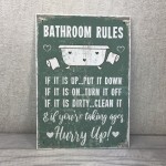 Chic Nautical Bathroom Sign Funny Quirky Toilet Loo Door Plaque