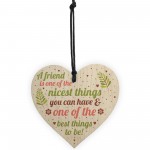 THANK YOU GIFT Best Friend Wood Heart Plaque Christmas Birthday