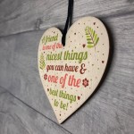 THANK YOU GIFT Best Friend Wood Heart Plaque Christmas Birthday