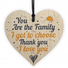 Best Friend Family Friendship Gift Wooden Heart Sign Birthday