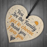 Best Friend Family Friendship Gift Wooden Heart Sign Birthday