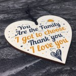 Best Friend Family Friendship Gift Wooden Heart Sign Birthday