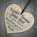 Baby Shower Party Gift Baby Girl Boy Wooden Heart Mum Dad Gift Baby Shower Party Gift Baby Girl Boy Wooden Heart Mum Dad Gift