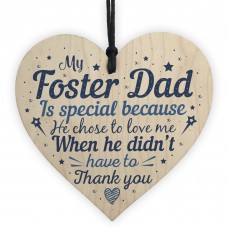 Foster Parent Mum Gift Step Dad Father Heart Sign Christmas Gift